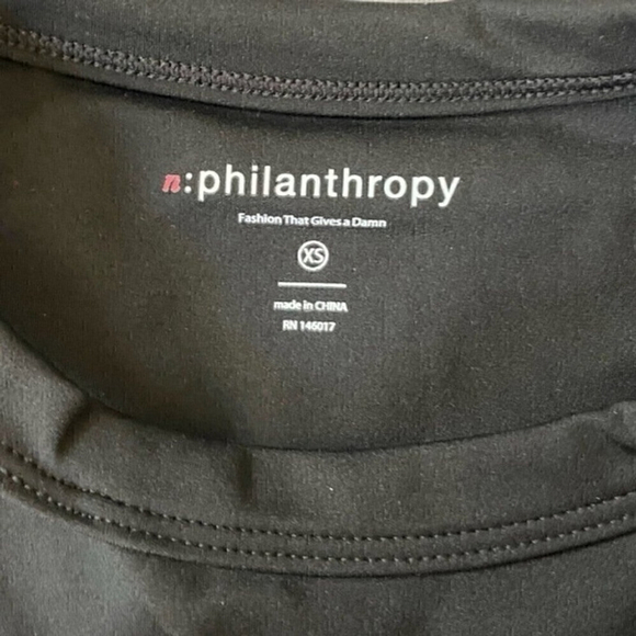 N:Philanthropy Roxbury Black Cutout Long Sleeve Crop Top XS - Picture 8 of 11